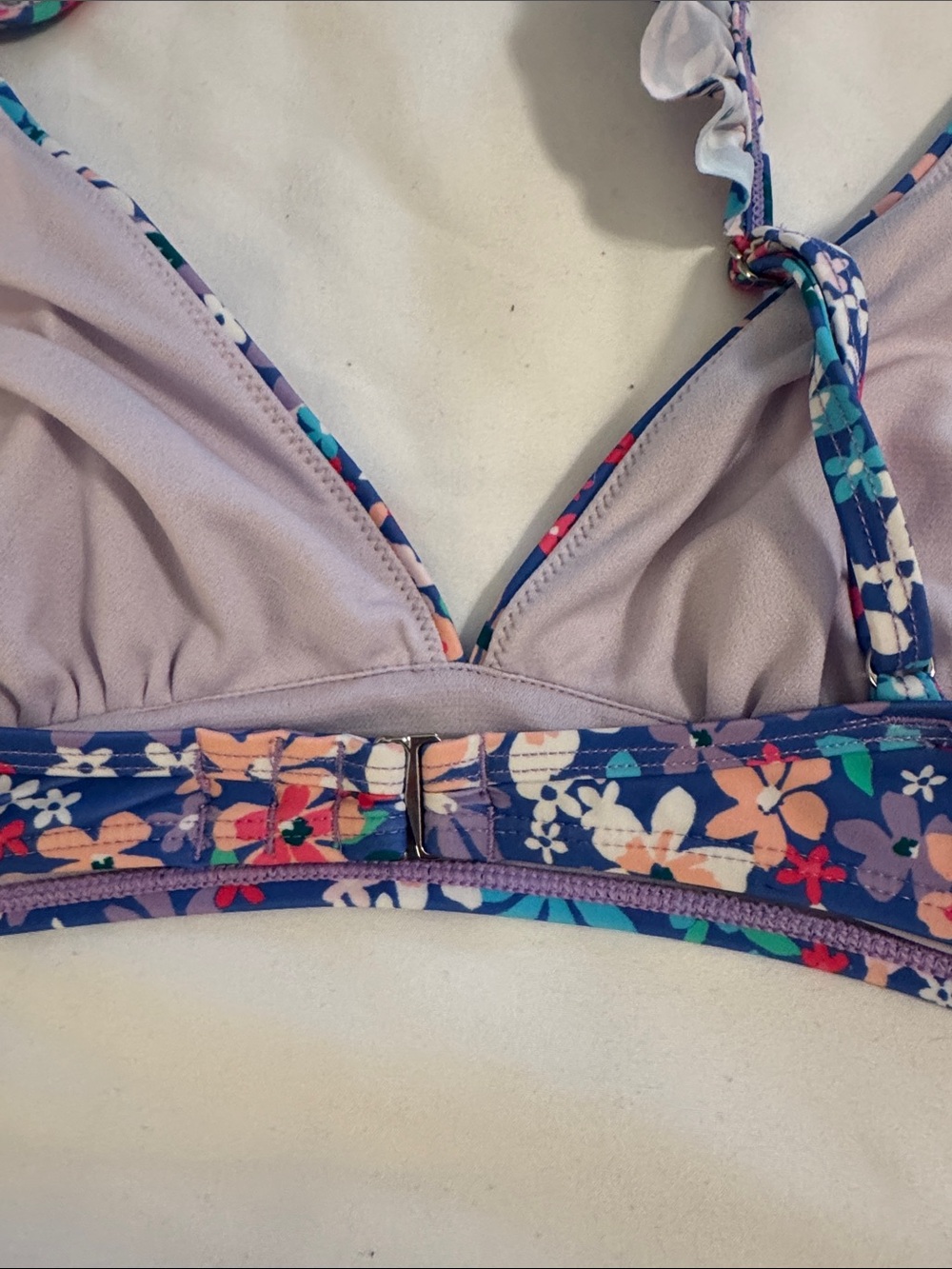 Floral Cupshe Two-Piece Bikini Set in Blue - Picture 7 of 8